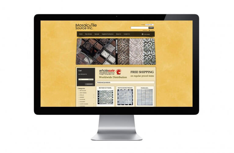 Mosaic & Tile Source - view 1 / Portfolio / Khaztech - Web design and development studio